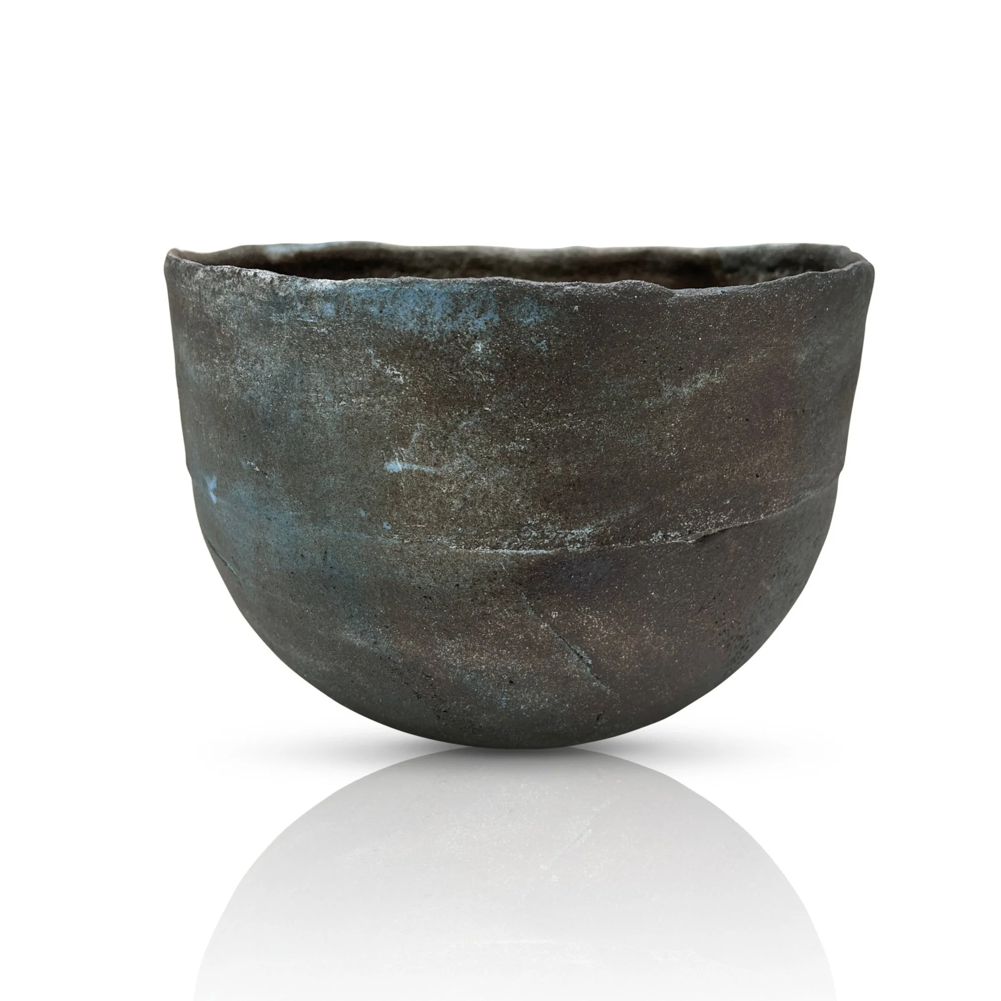 Mineral Vessel (cobalt, black, and white)