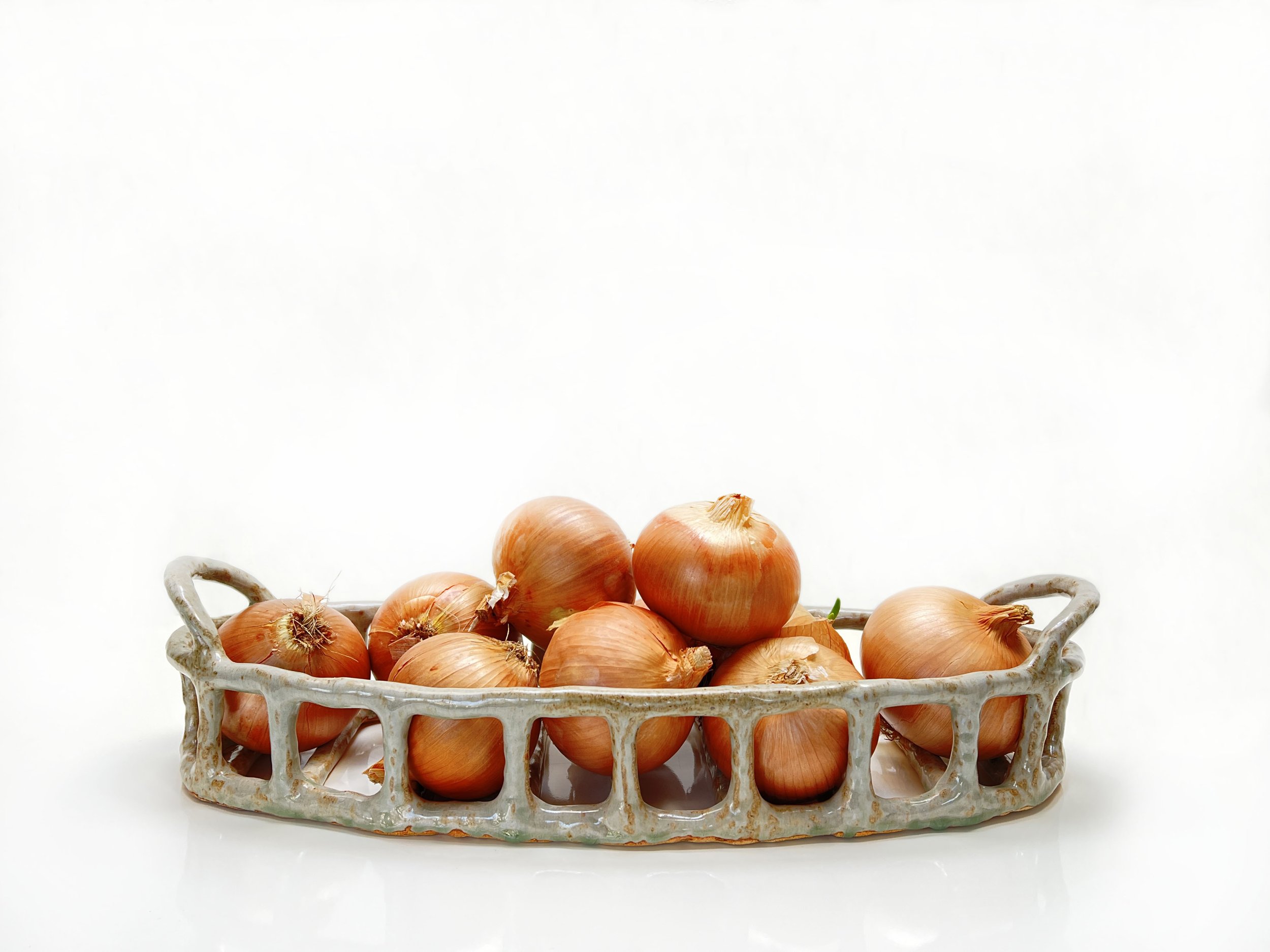 Oval Celadon Basket