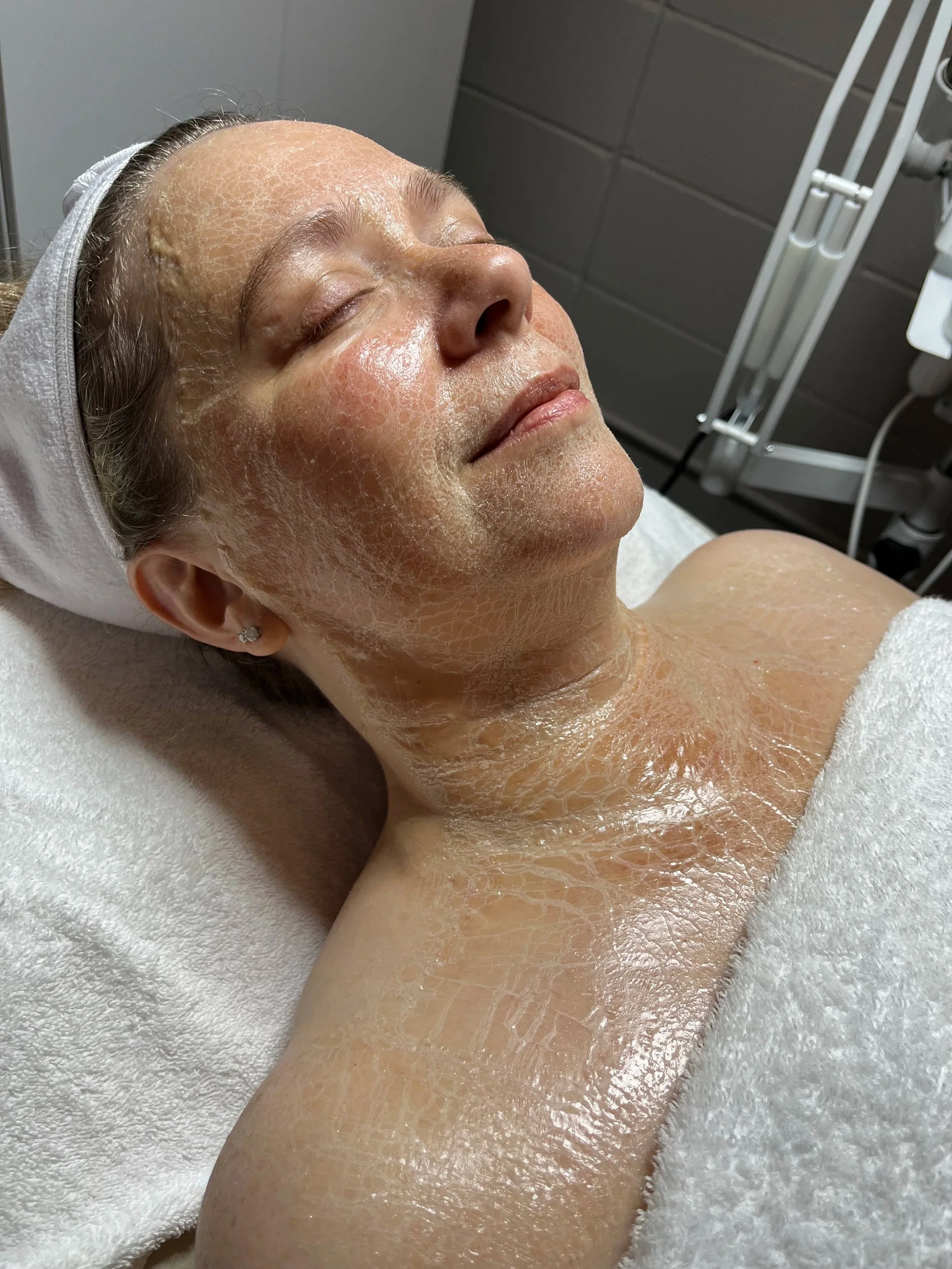 The firming peptide mask. Which is included in the LuxeLift facial.