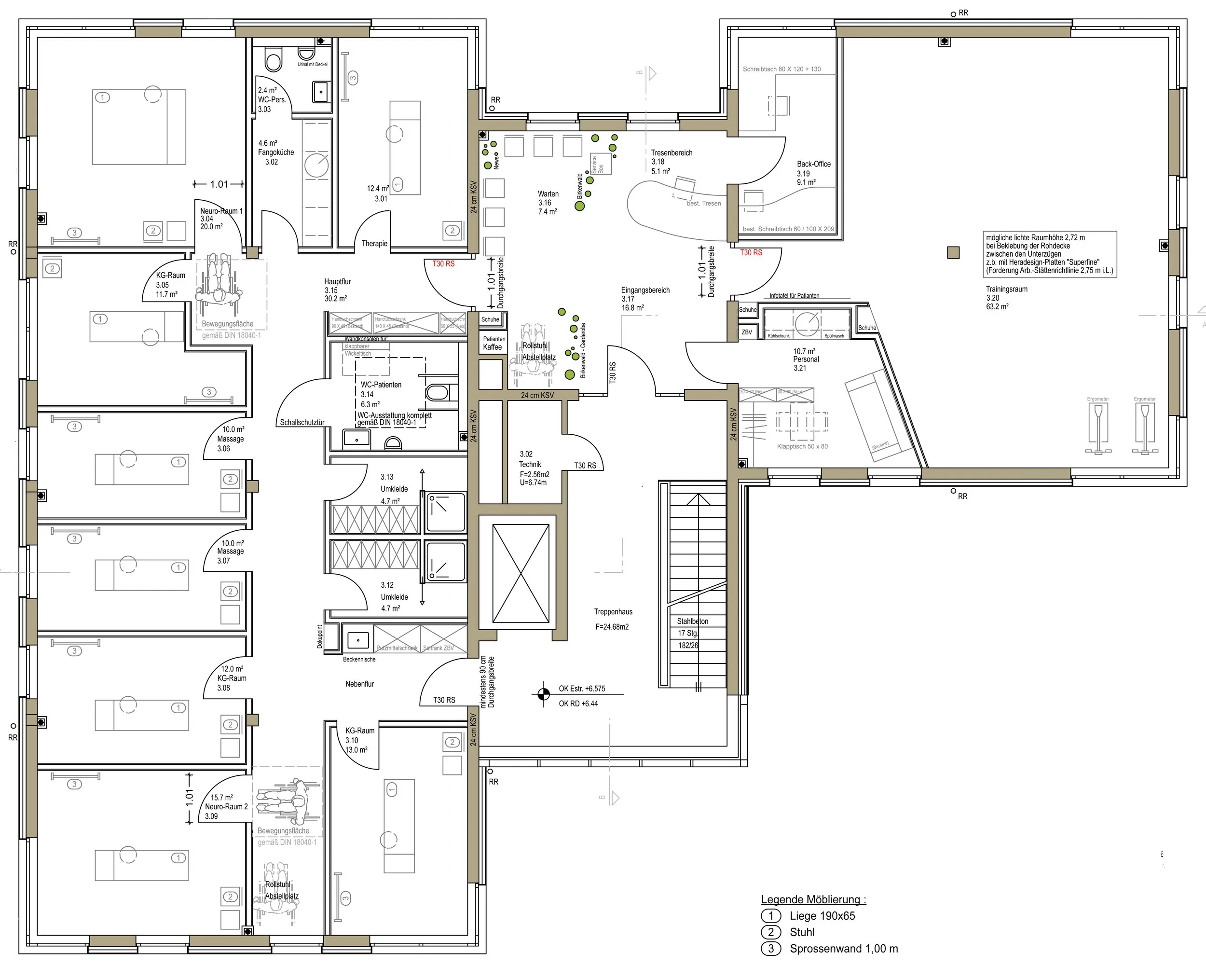 Architekt Schluck Beispiel Physio Praxis