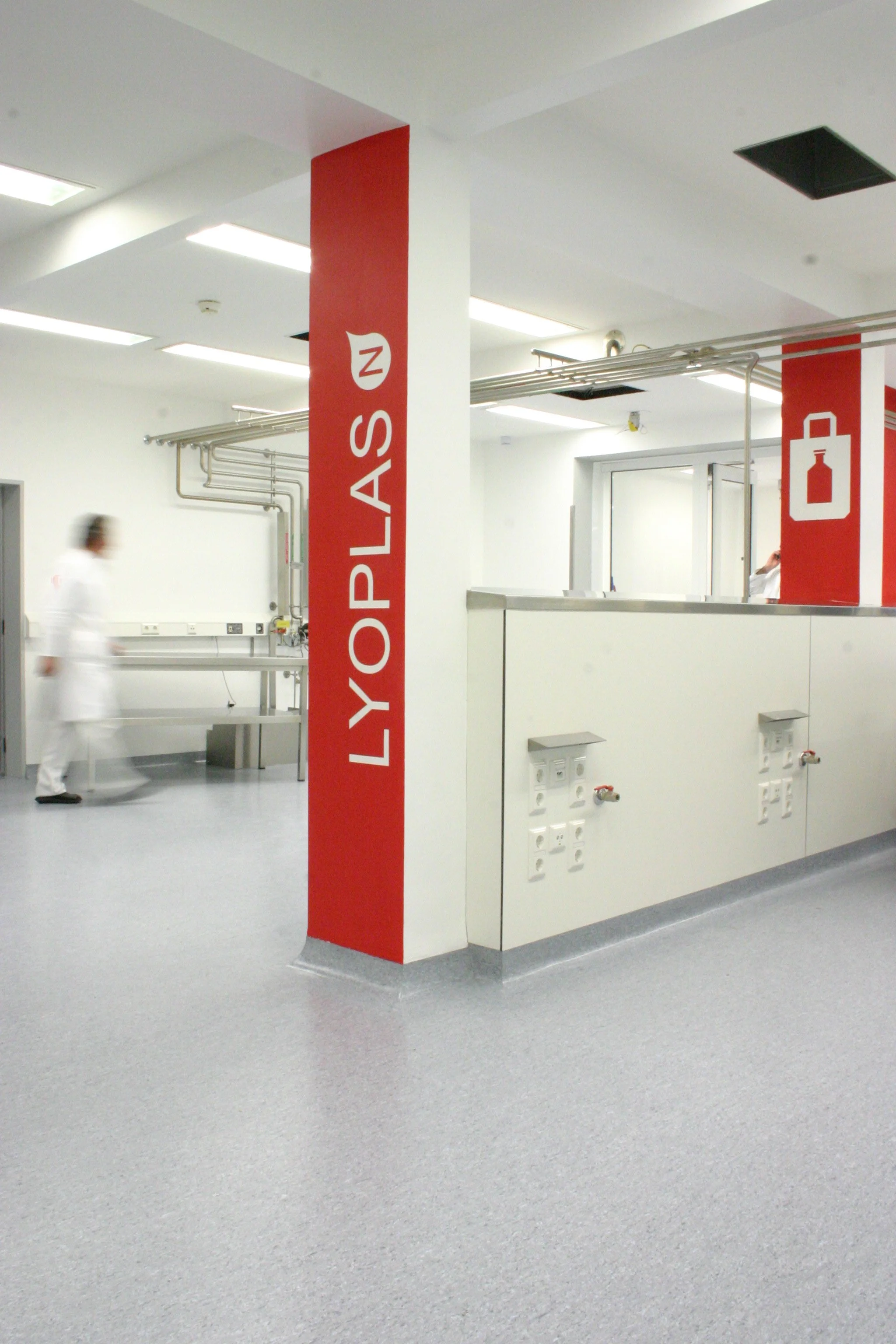 Laborbau Architekt Schluck Piktogramm Lyoplas