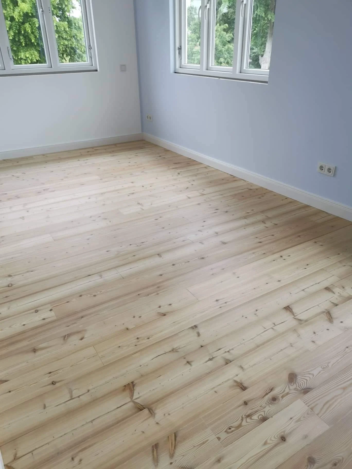 Neuer Dielenbelag im Anbau