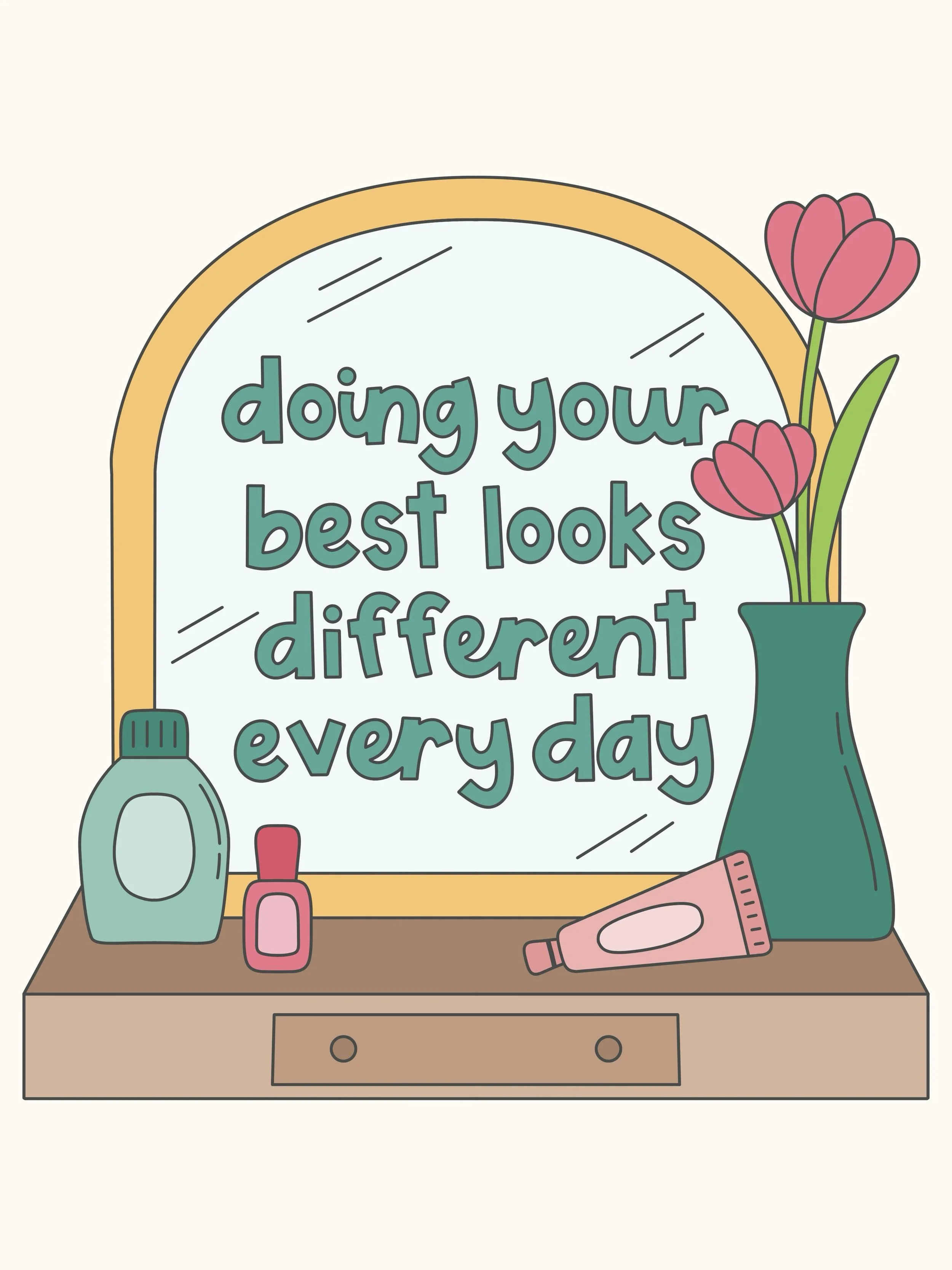 Your best won&rsquo;t look the same every day - and that&rsquo;s okay. Give yourself grace, keep moving forward, and remember that today&rsquo;s best is enough. 

#motivational #mentalhealth #doingyourbest #giveyourselfgrace #handlettering
