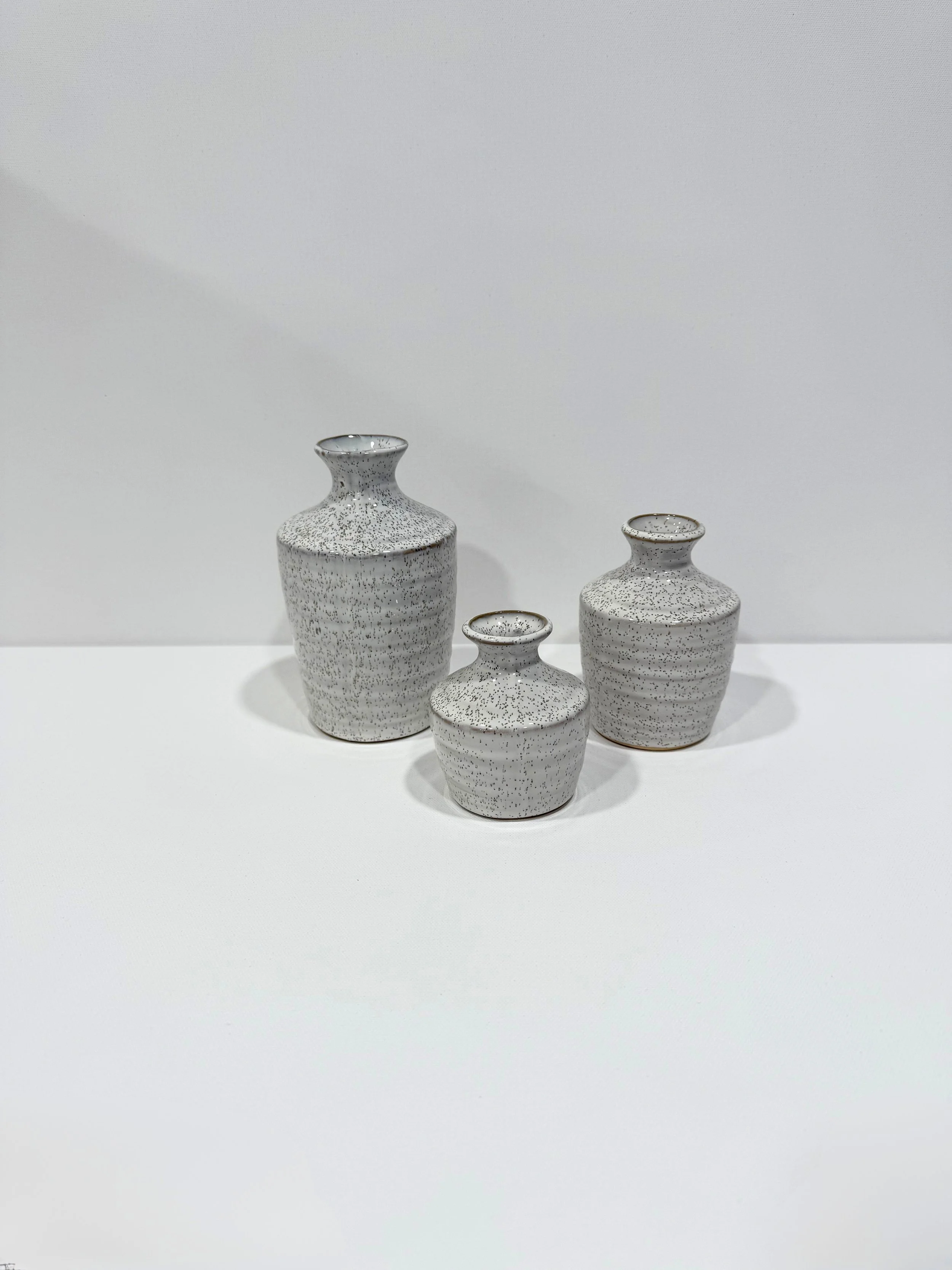 Speckled Bud Vases