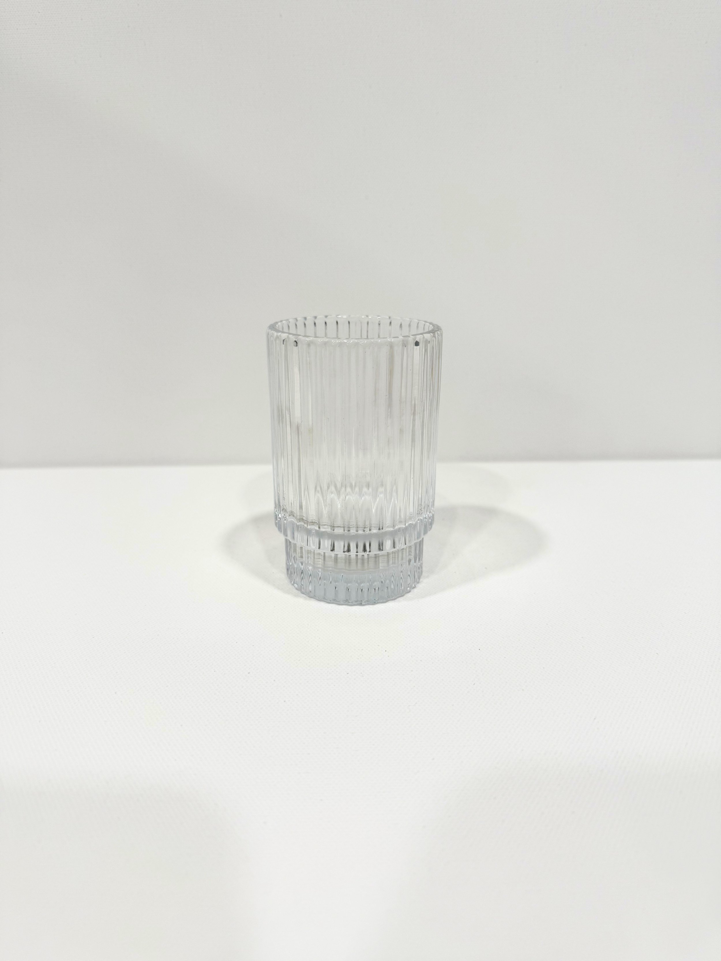 Ribbed Glass Votive