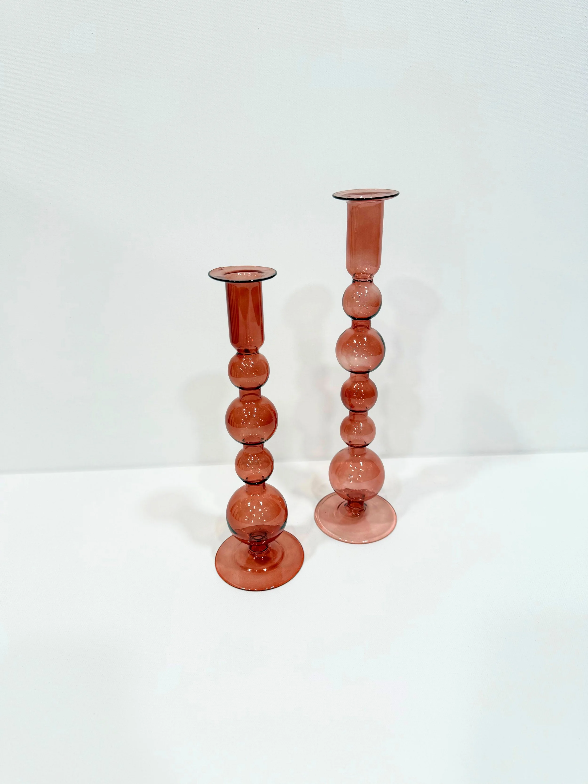 Amber Bubble Candlestick