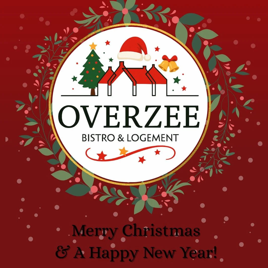 Wij wensen iedereen fijne feestdagen &amp; een gezond en gelukkig 2026 vol met hapjes en drankjes bij Overzee! 🎄✨