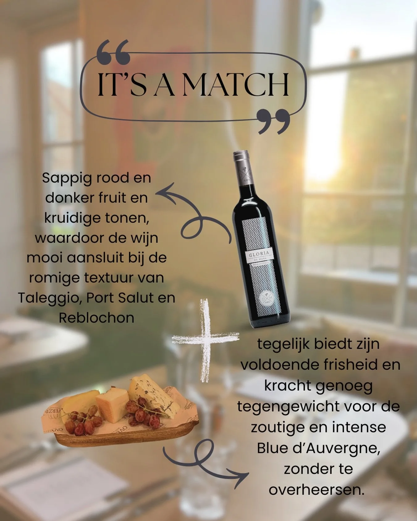 De kaasplank bij Overzee die n&oacute;g beter wordt in combinatie met onze huis dessertwijn. 🧀🍷🍇Dit is toch pure verwennerij!