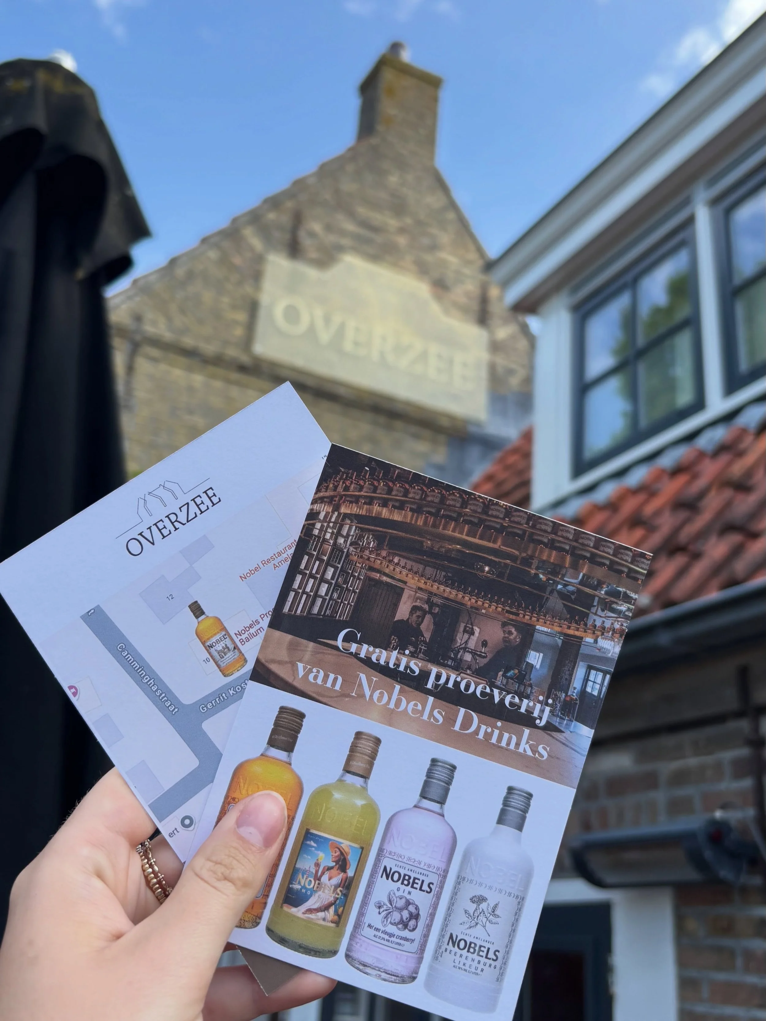 Voor al onze hotel gasten &amp; bij bestelling van een Nobel Drink in ons restaurant, een voucher voor een GRATIS PROEVERIJ van @nobelsdrinks bij de slijterij in Ballum. 🍹Wie wil dat nou niet? 🤩 Vraag ons gerust voor meer info!