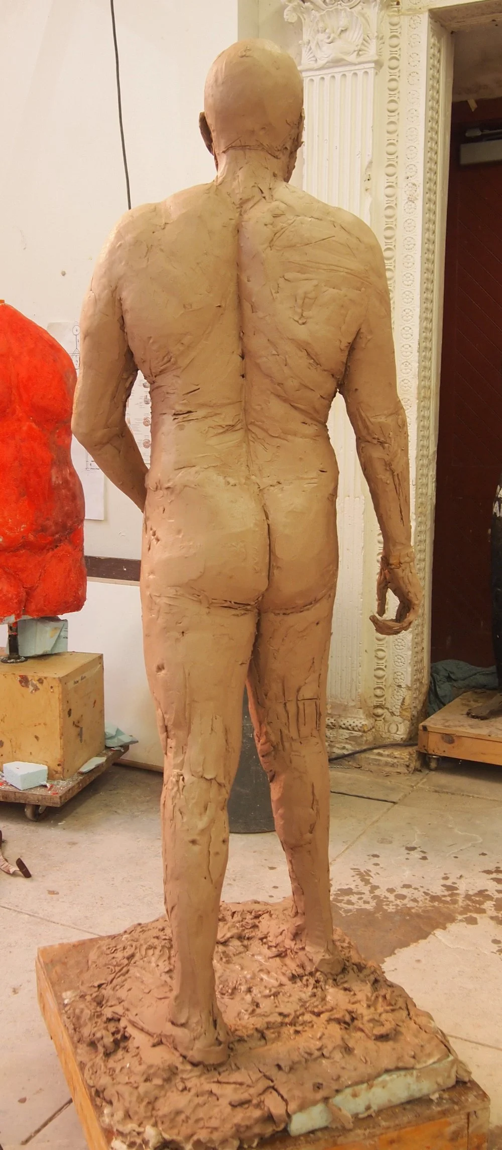 Figure Study- Life-size Male- Water Clay