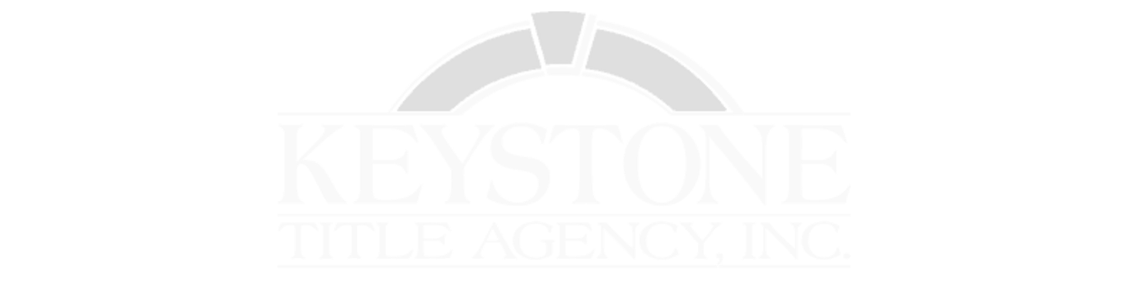 Keystone Title Agency logo featuring a stylized arch above the agency name in bold letters.