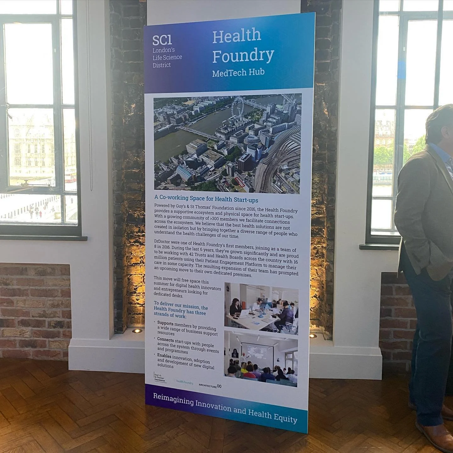 The Health Foundry team at County Hall earlier this week for the launch of #SC1; London&rsquo;s new #LifeSciences #Innovation District which will aim to support #inclusive growth of the life sciences economy across #SouthLondon, co-founded by King&rs
