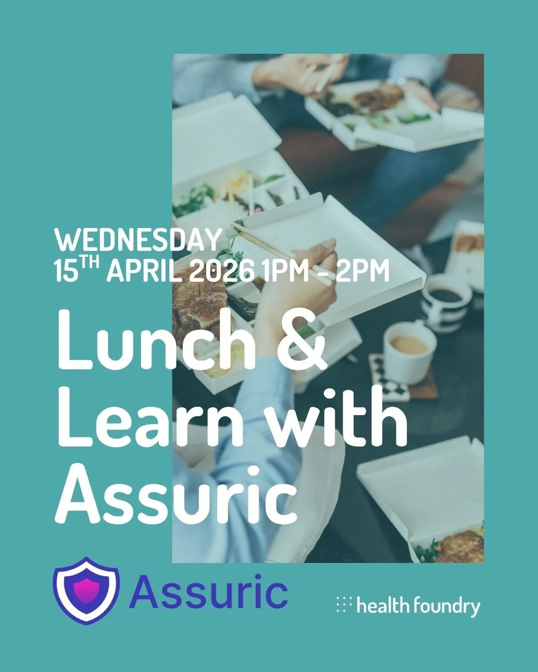Lunch &amp; Learn with Assuric:  10 April, 1&ndash;2pm
Free lunch and practical clarity on UK healthtech regulation. DSPT, GDPR, MHRA, Cyber Essentials &mdash; the stuff that matters if you're building in health. Open to members and non-members.

Boo