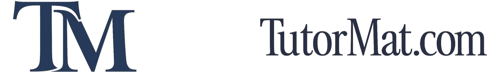 Logotipo de TutorMta.com com letras stylized e um design minimalista.