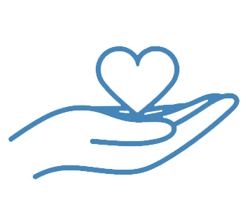A hand holding a heart-shaped object