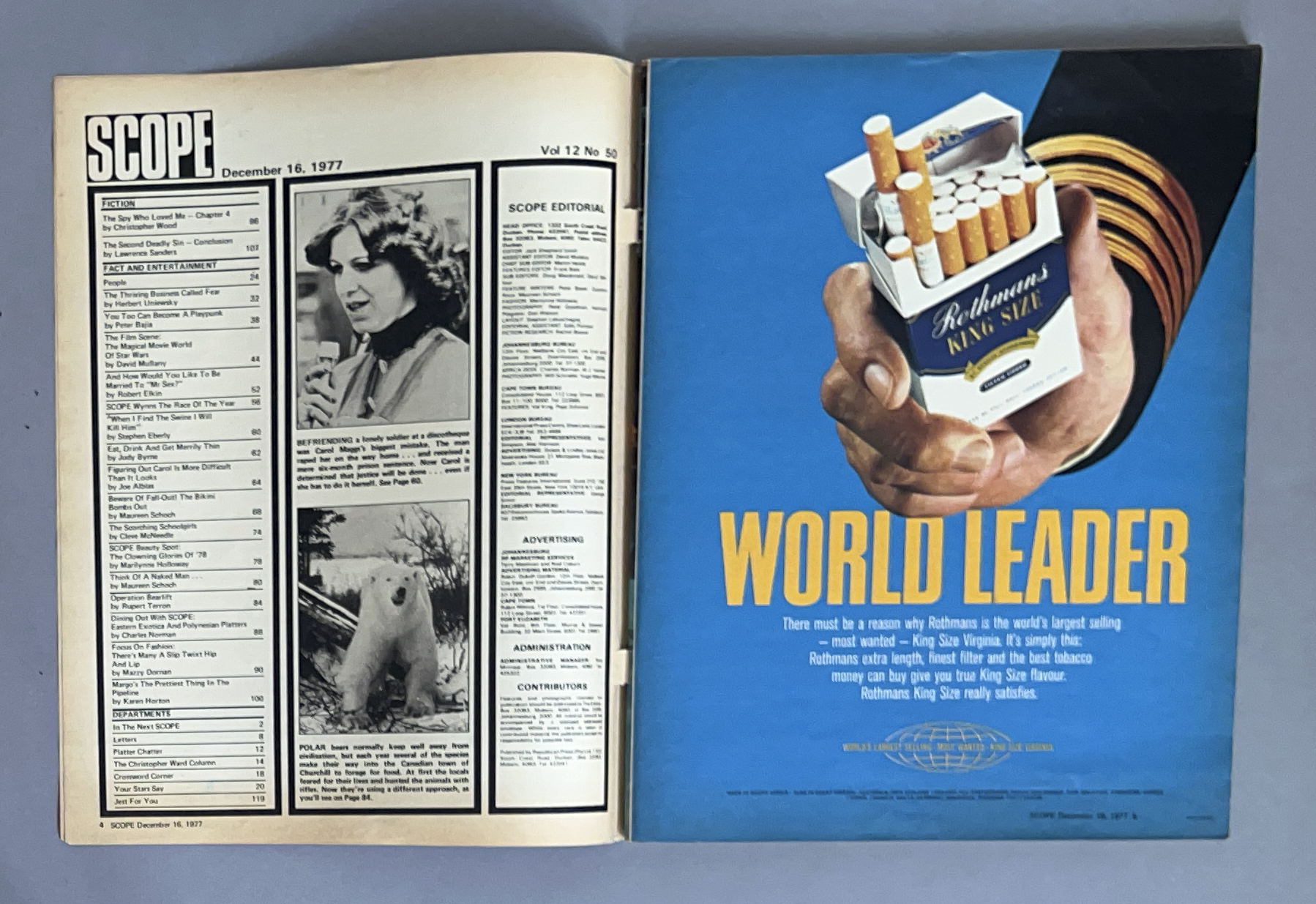 British American Tobacco | ad for Rothmans cigarettes.