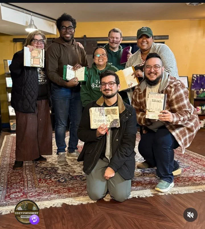 Cozy Stationery Friends DnD Journals Workshop Chicago Participants