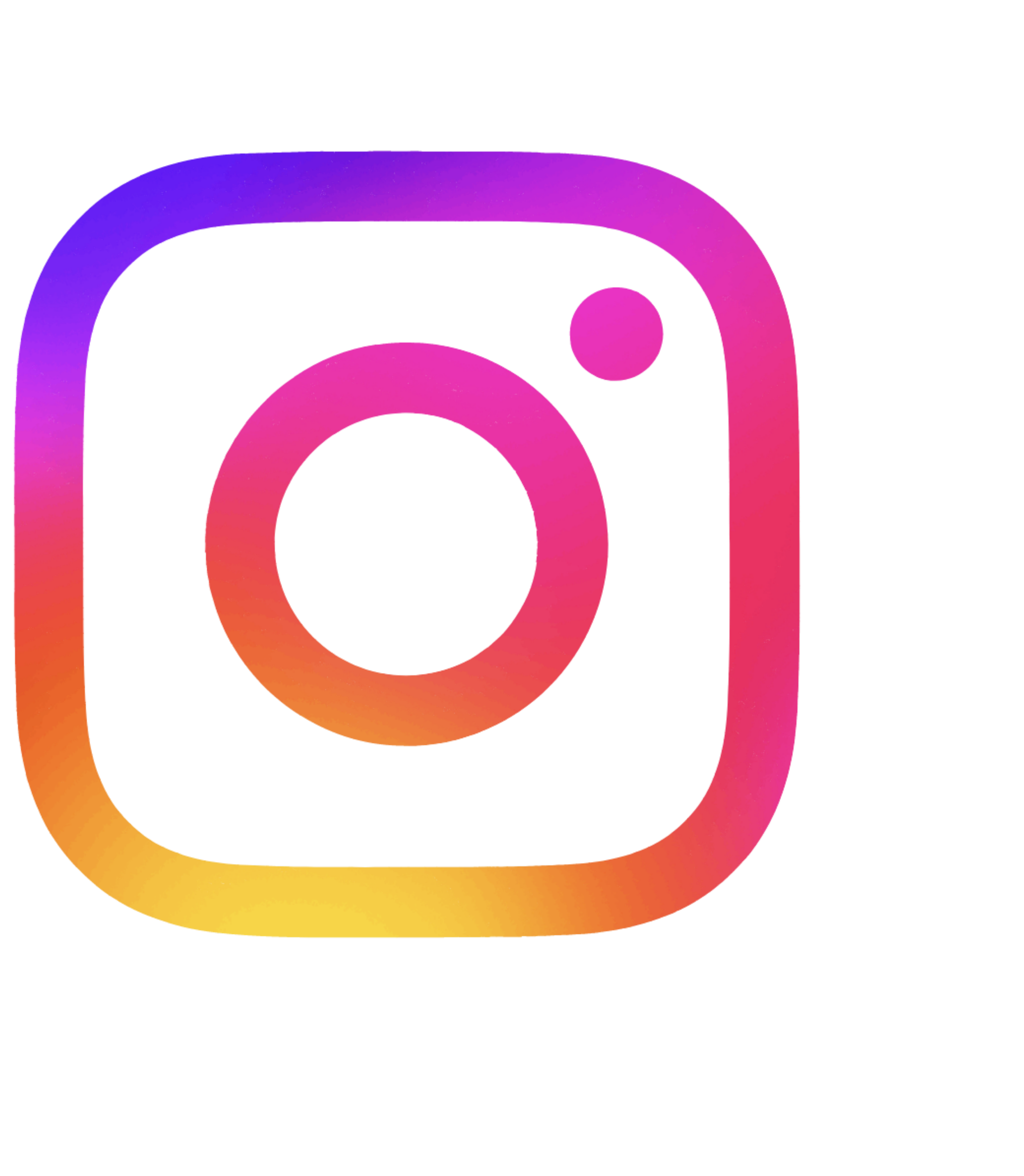 Instagram logo with a gradient color scheme of purple, pink, orange, and yellow.