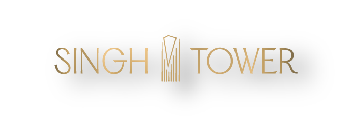 Logo with the text "SINGH TOWER" and a stylized tower graphic in between.