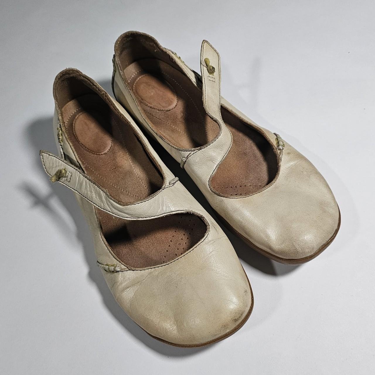 american vintage ivory mary jane ballet flats