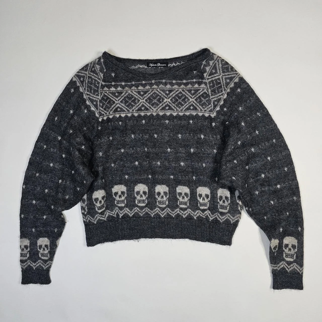 japanese vintage hysteric glamour knit skull winter sweater