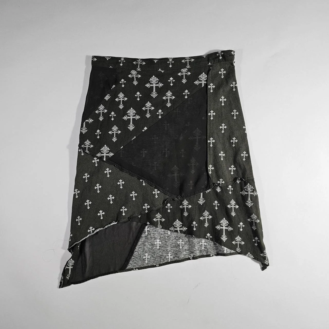 japanese vintage hysteric glamour patchwork cross skirt