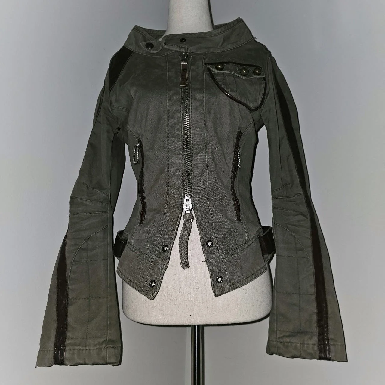 vintage diesel cyber moto nightrider jacket