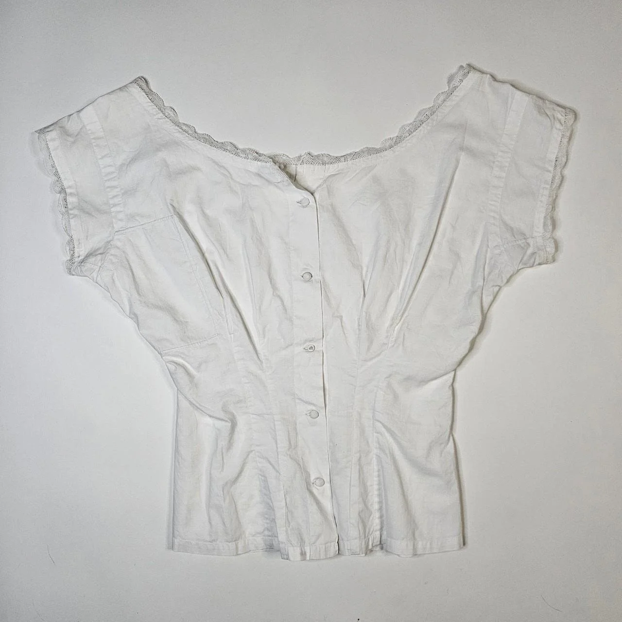 french antique edwardian undergarment cotton top