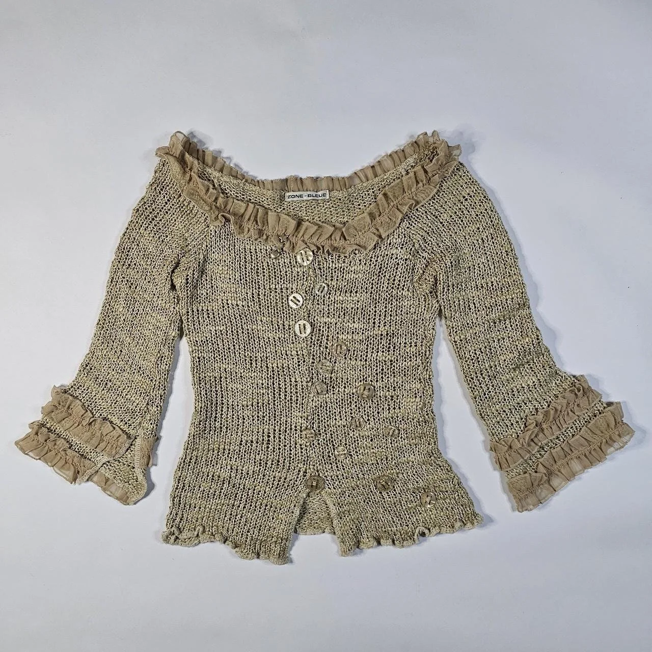 french vintage zone bleue knit top