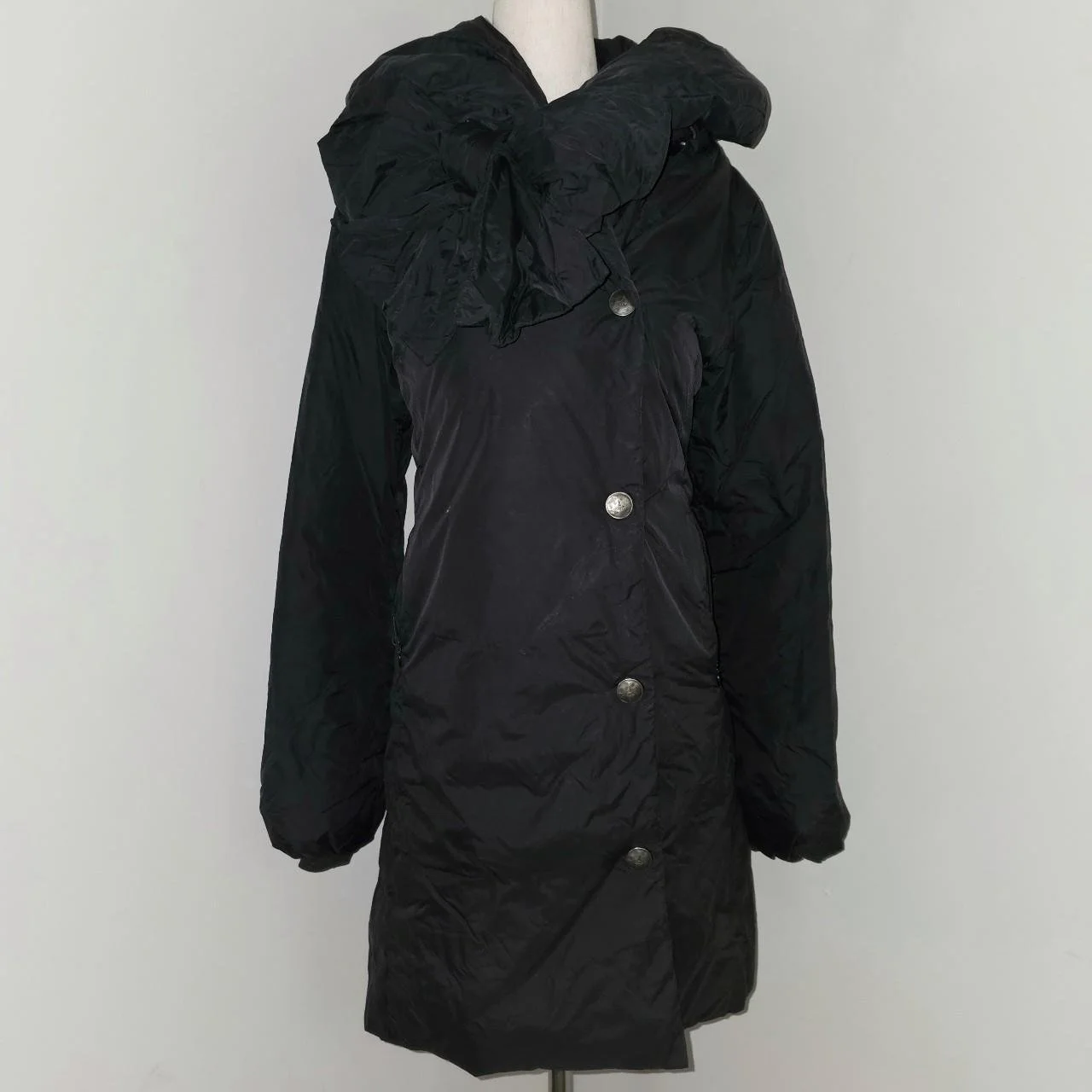french vintage cop copine ribbon puffer coat