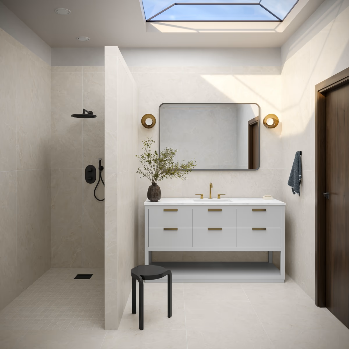 Boscato Cream White 12x24 Marble Look Matte Porcelain Tile-RoomScene2.png