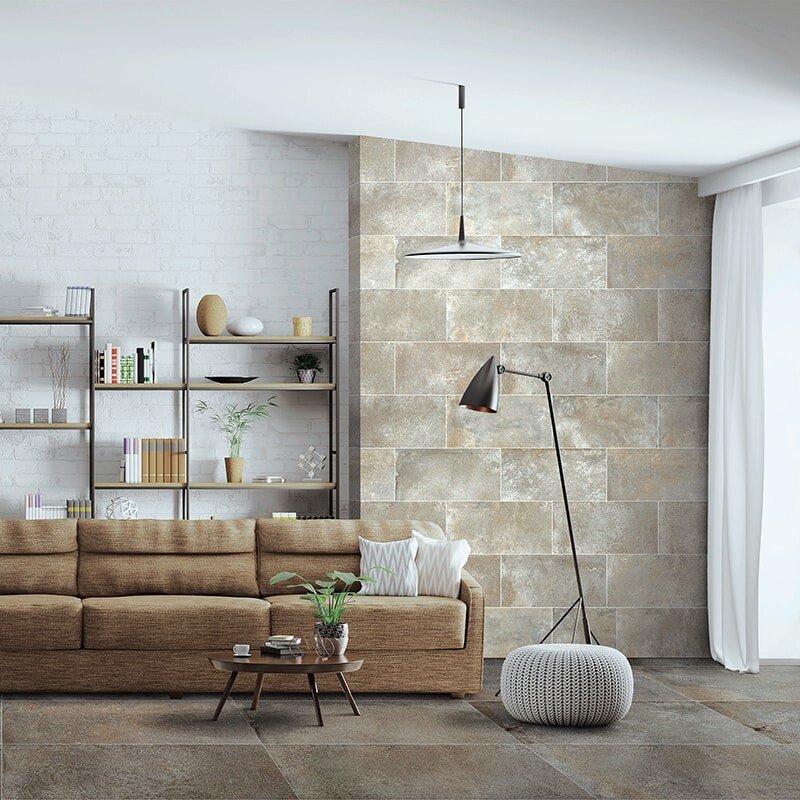 Berlin Taupe Concrete Look Porcelain Tile