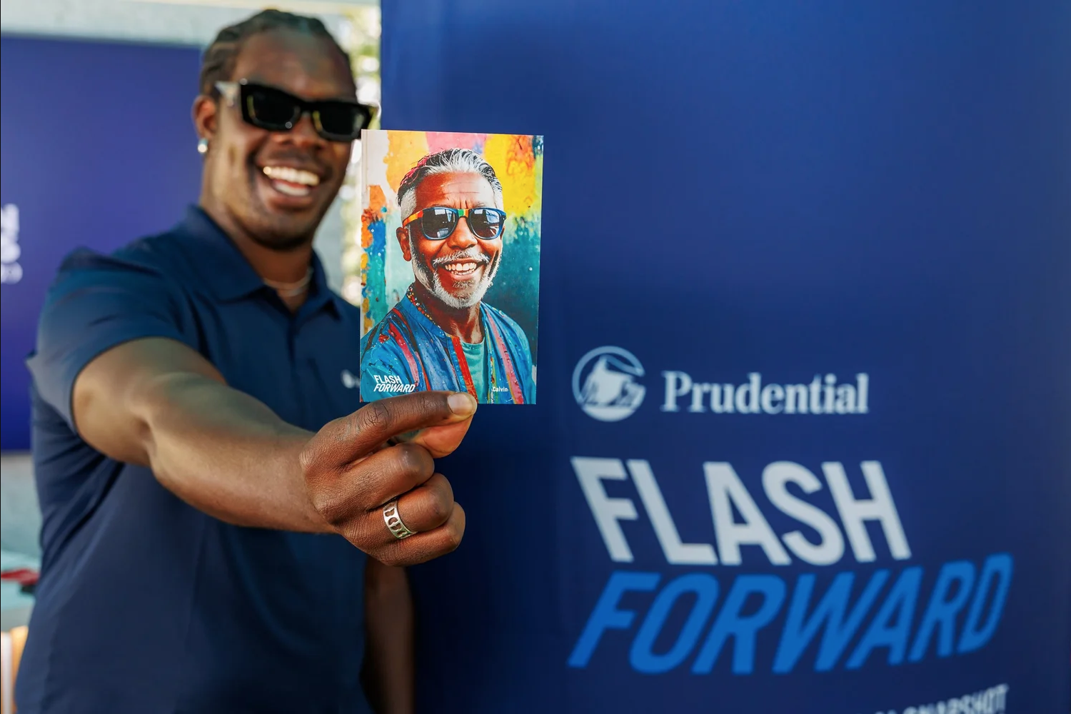 Flash Forward, an AI-powered photo installation giving visitors a glimpse of their best life in retirement