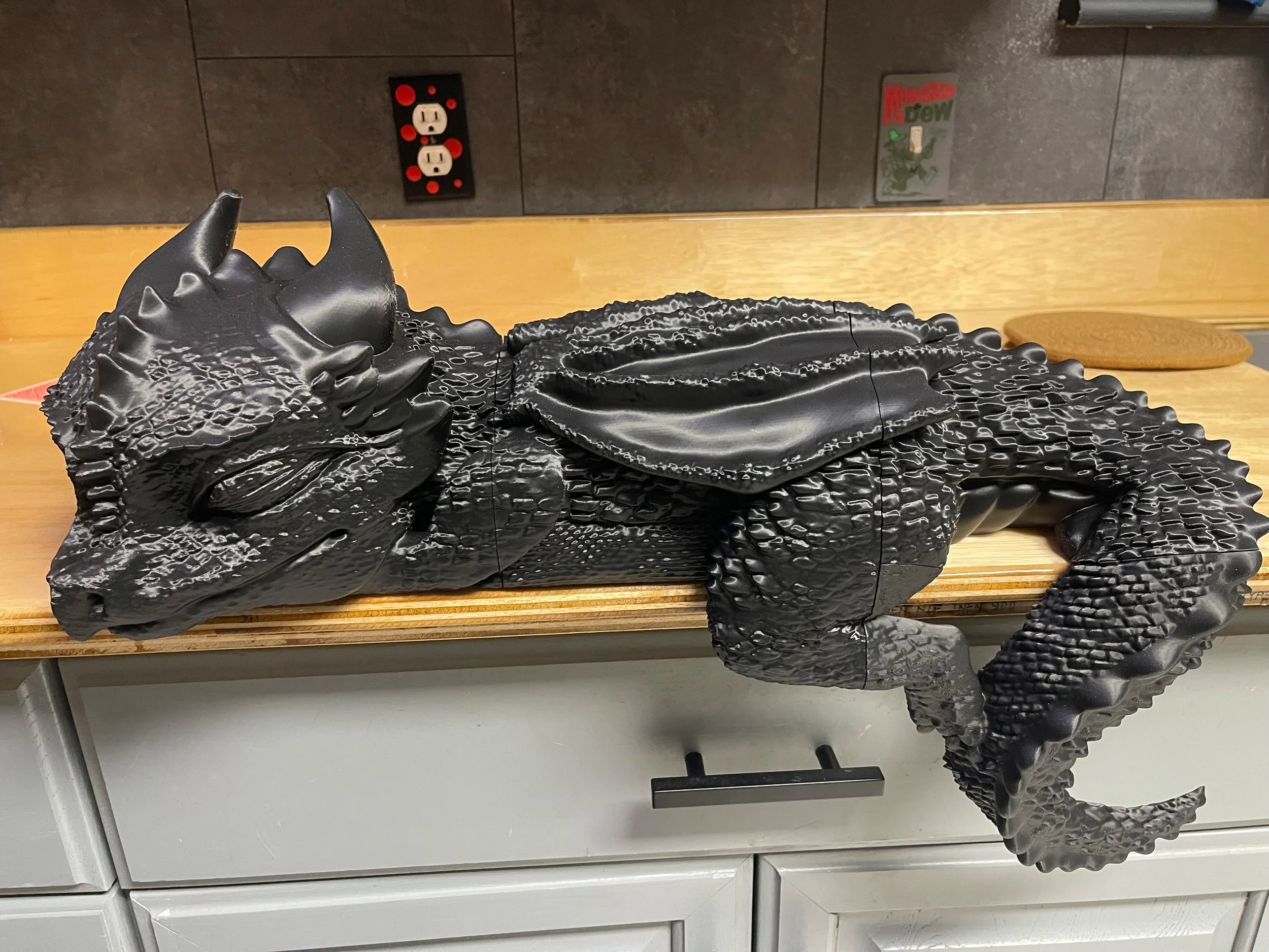 Mystical 3D-Printed Dragon Sculpture-IN00125