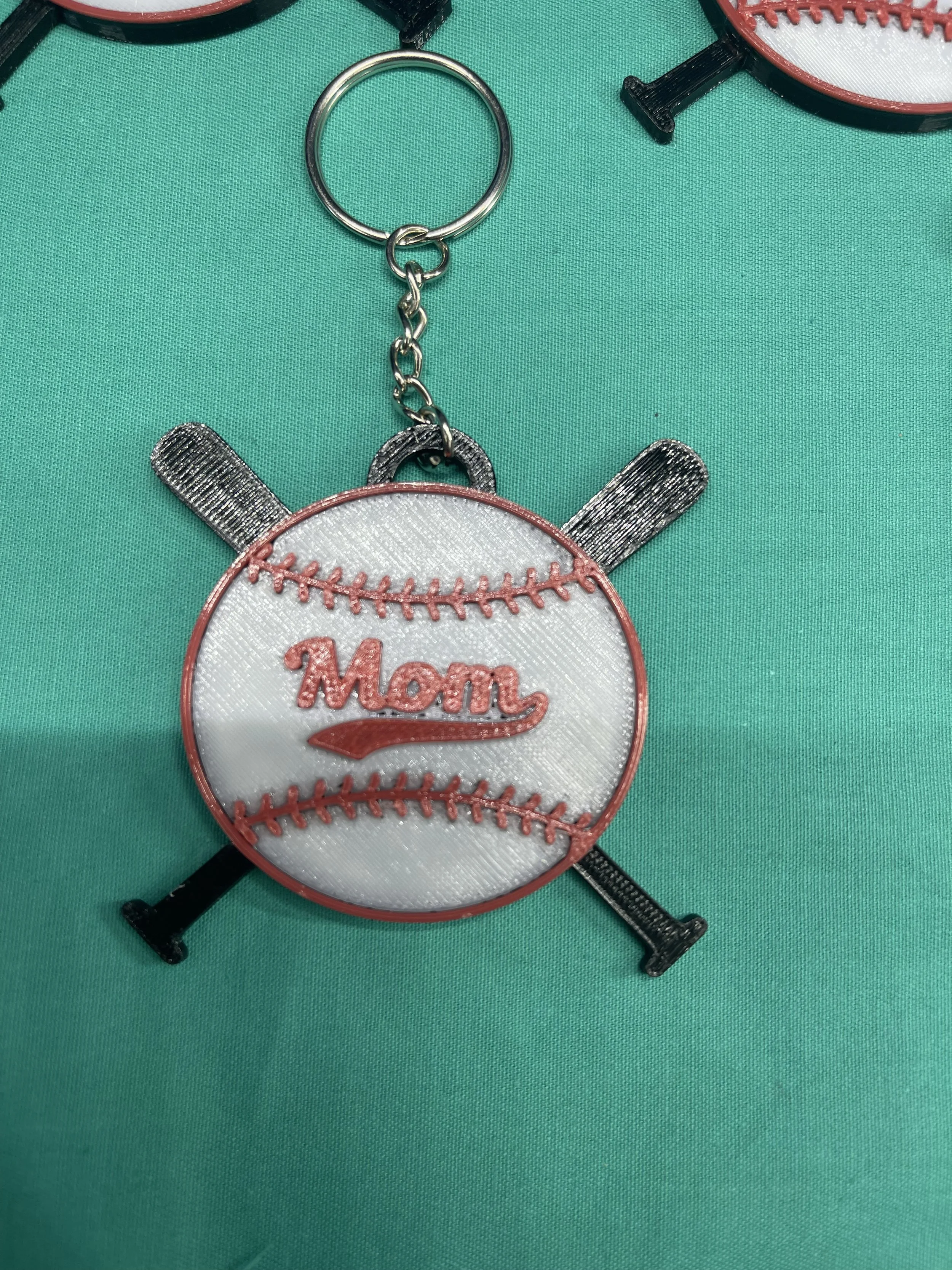 Home Run Mom Baseball Keychain-IN0136