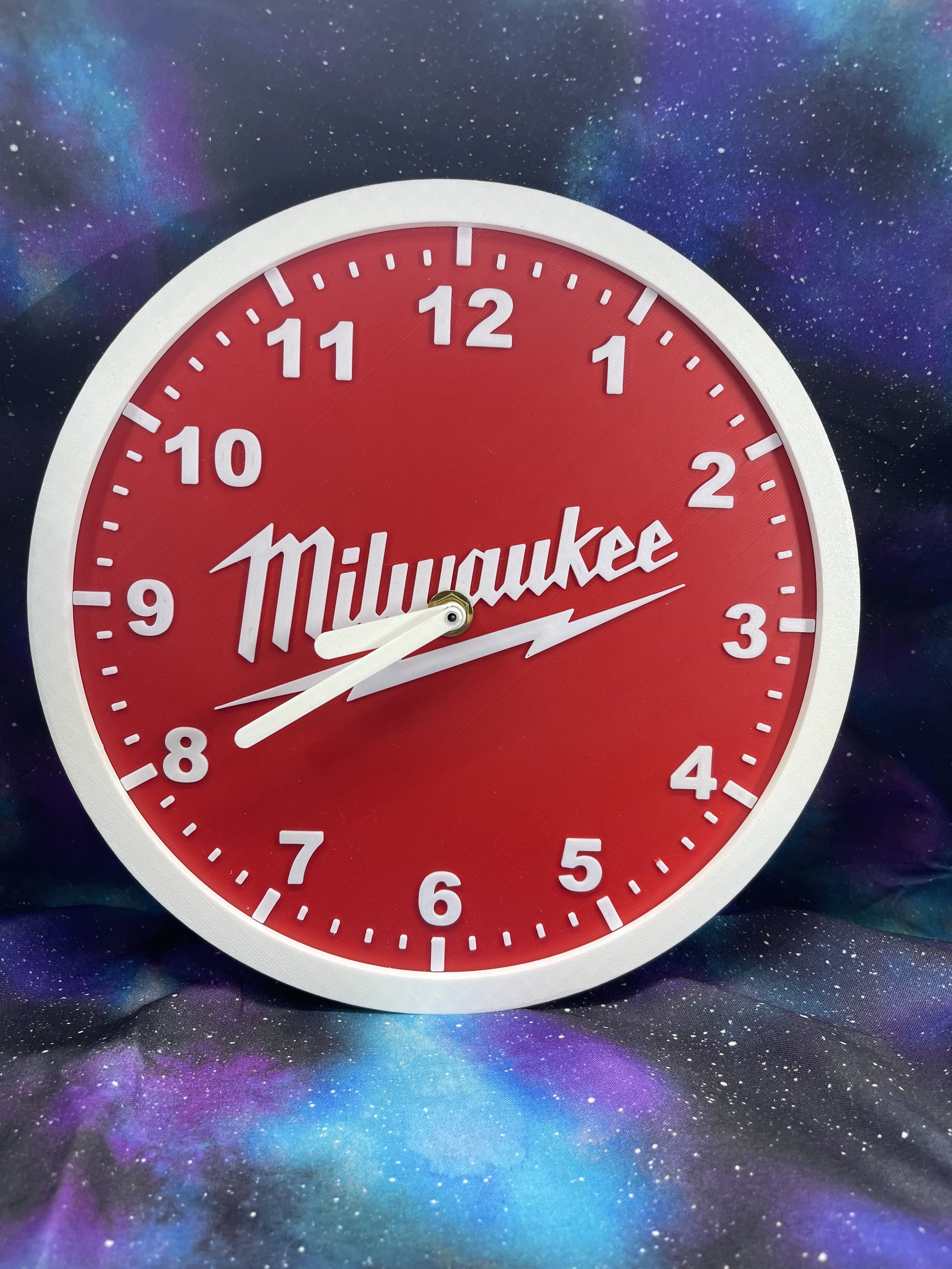 Bold Red Modern Wall Clock-IN0127