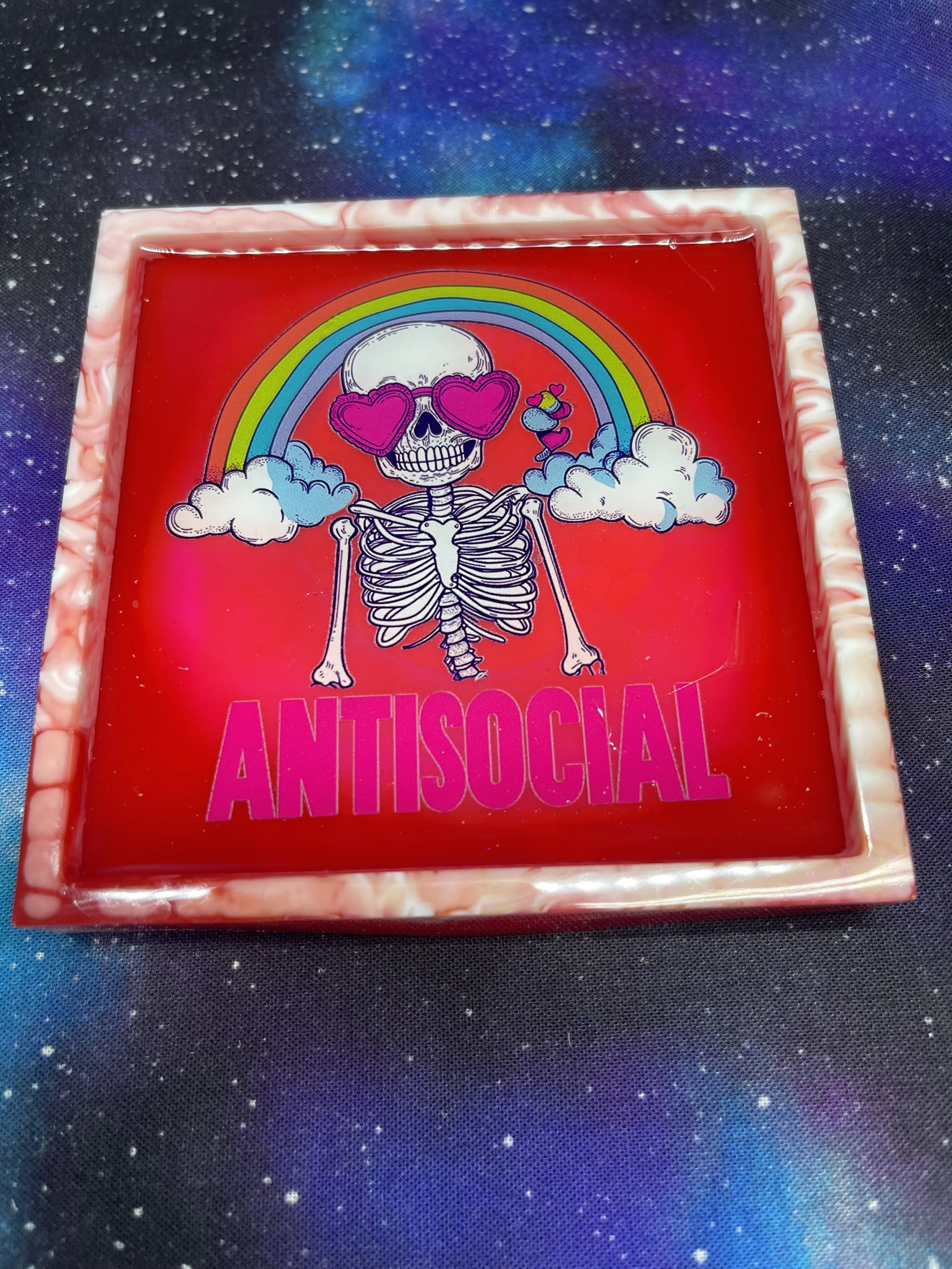 Antisocial Skeleton coaster-IN0126