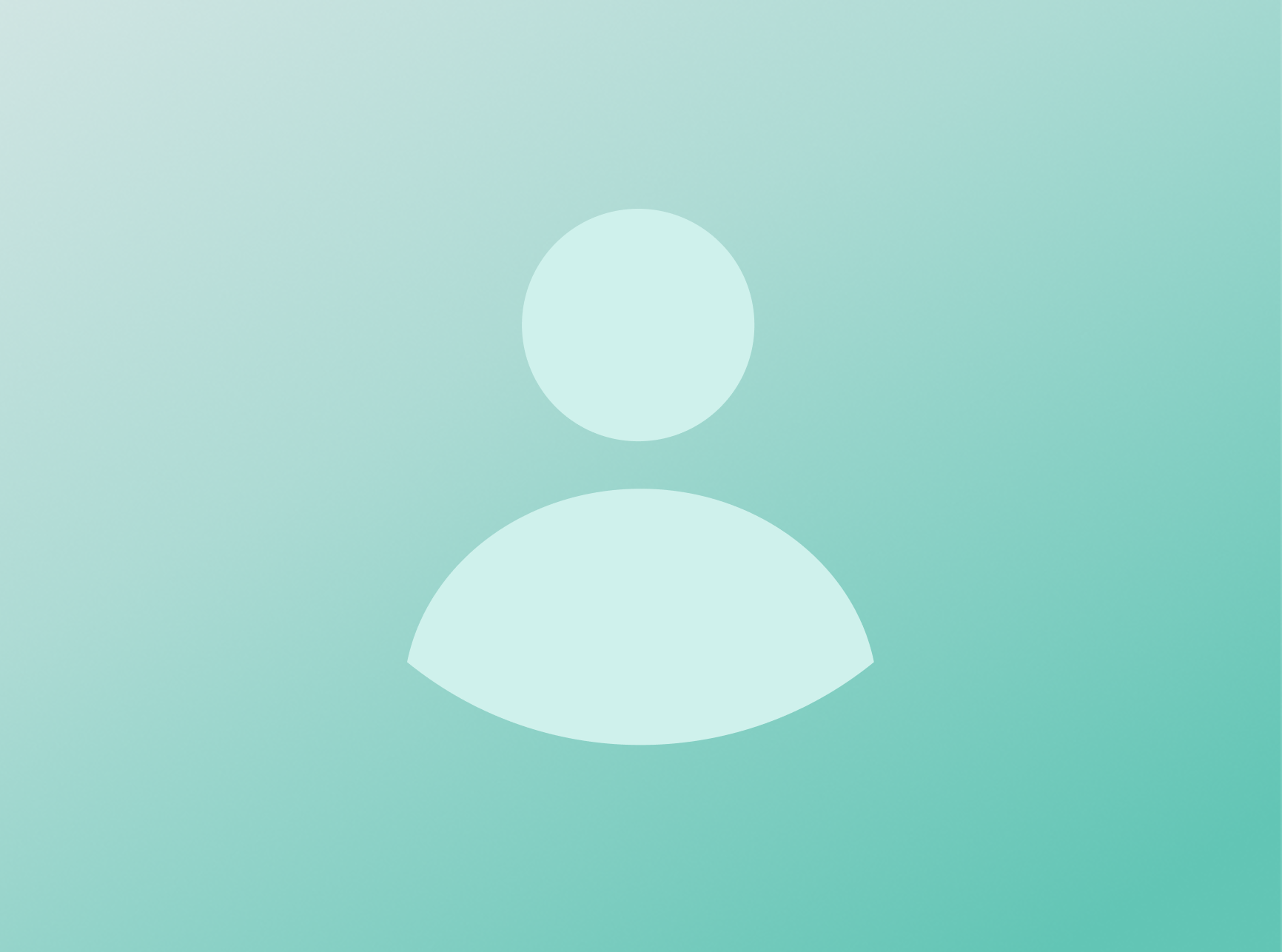 Placeholder avatar silhouette on a gradient background.