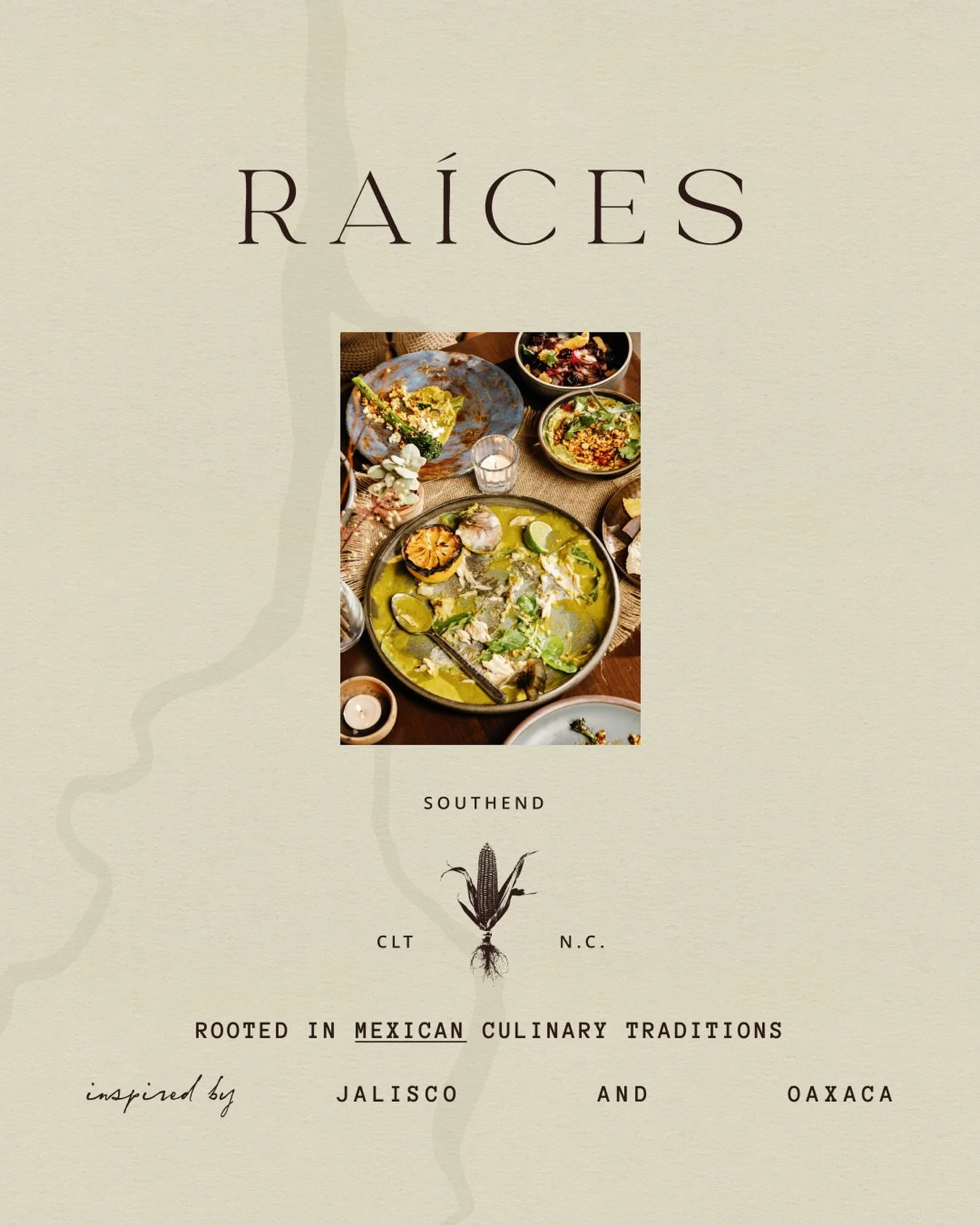 Two regions. One table. South End Charlotte.

Rooted in the culinary traditions of Jalisco and Oaxaca and now open in your neighborhood. 

Reserve your table &mdash; link in bio. 

#RaicesCLT #RootedInMexicanTraditions #CharlotteFoodScene #SouthEndCL