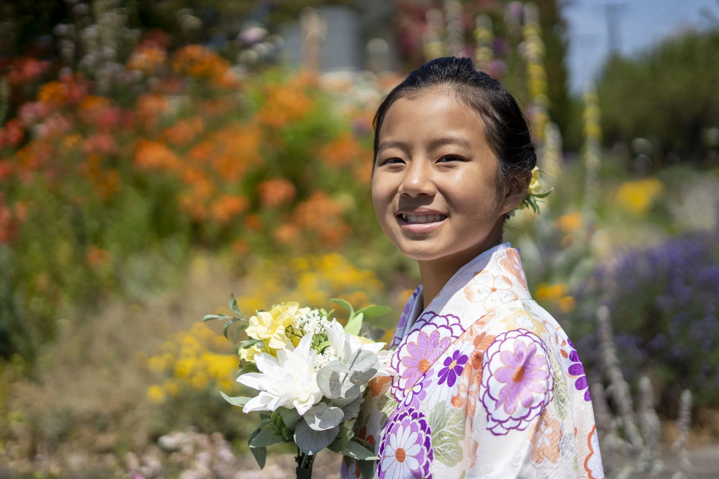 Girls' Hakama MiddleSchool Graduation Photo