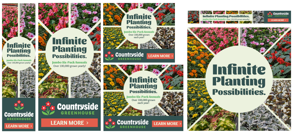 Display & social iterations for seasonal products