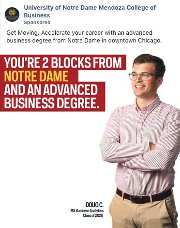 Social ad — Reinforcing proximity as users were in geofenced locations