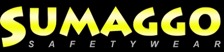 Sumago Safety Wear logo with yellow and black text.