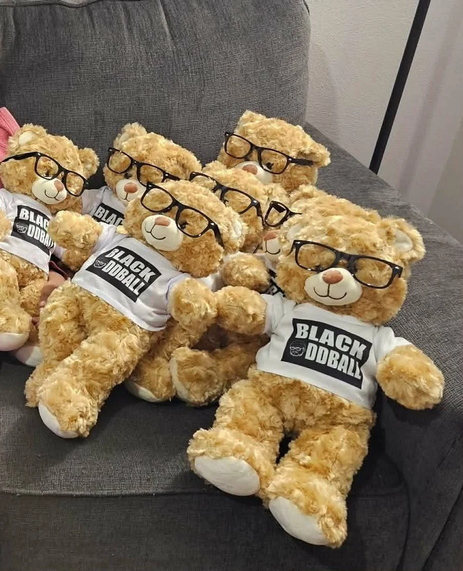 Black Oddball Teddy Bear