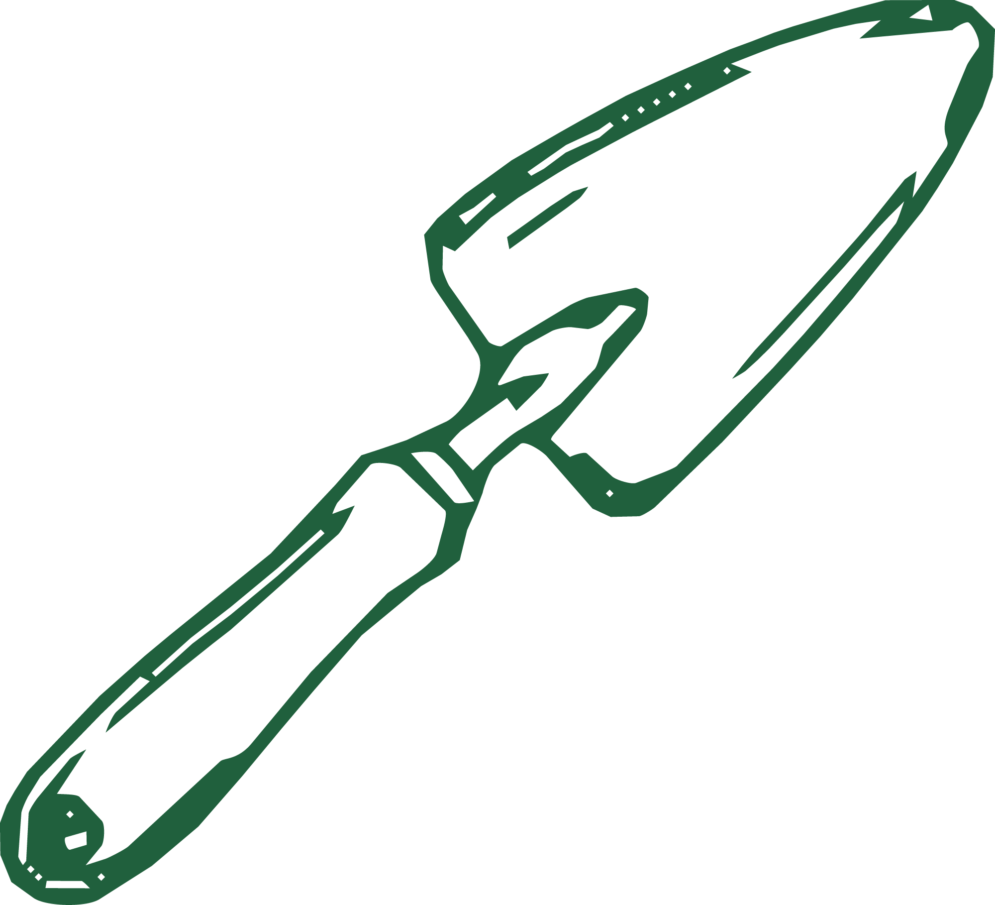 Outline drawing of a hand holding a smartphone with the screen facing outward, depicted in a minimalist style.