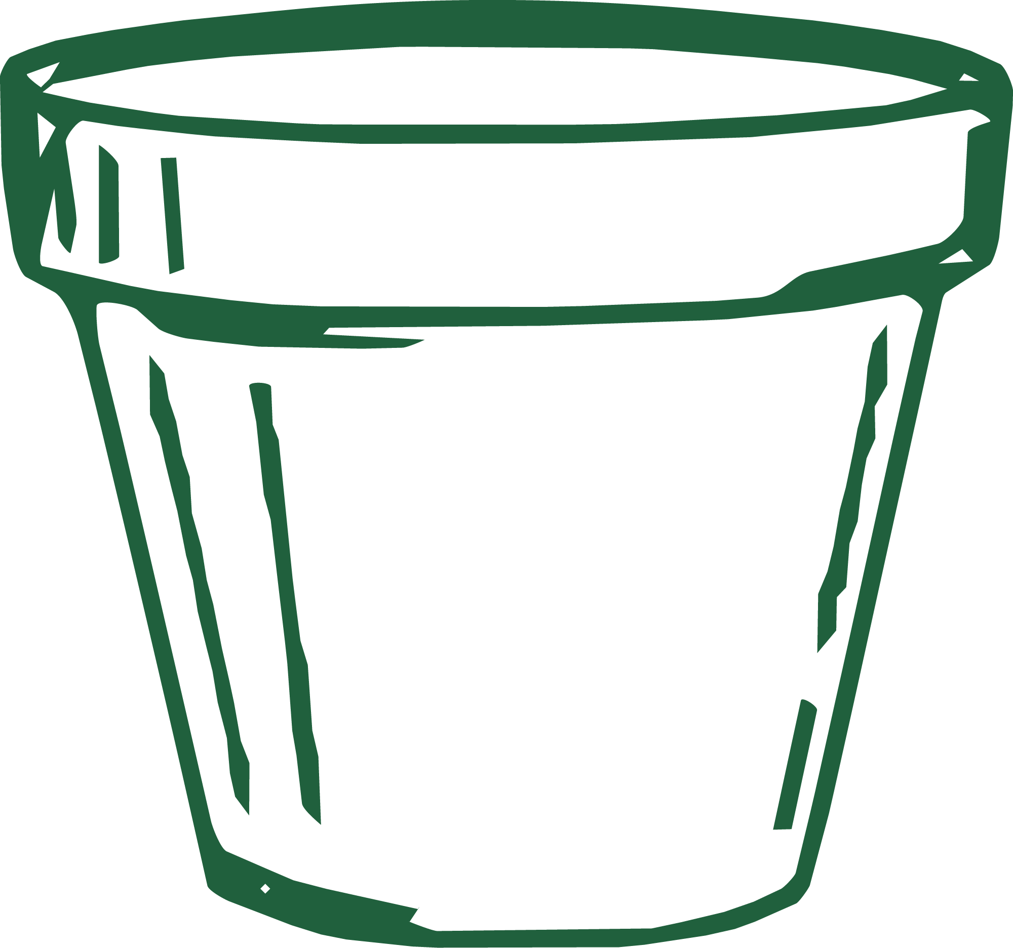 A simple outline drawing of a plastic food container with an open lid.
