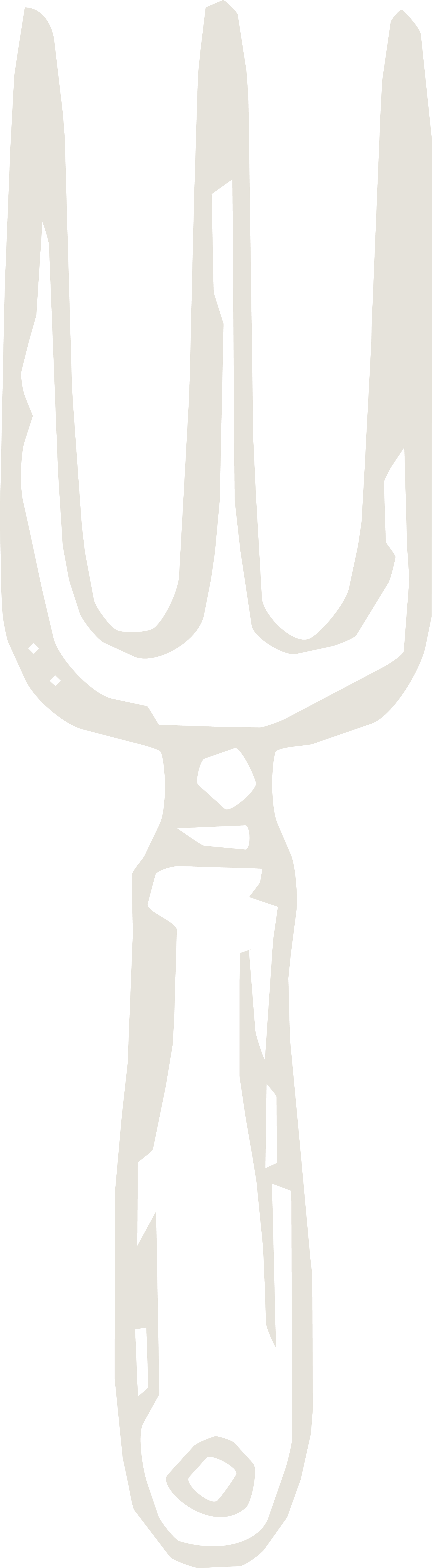 Black and white illustration of a screwdriver with a Phillips head.