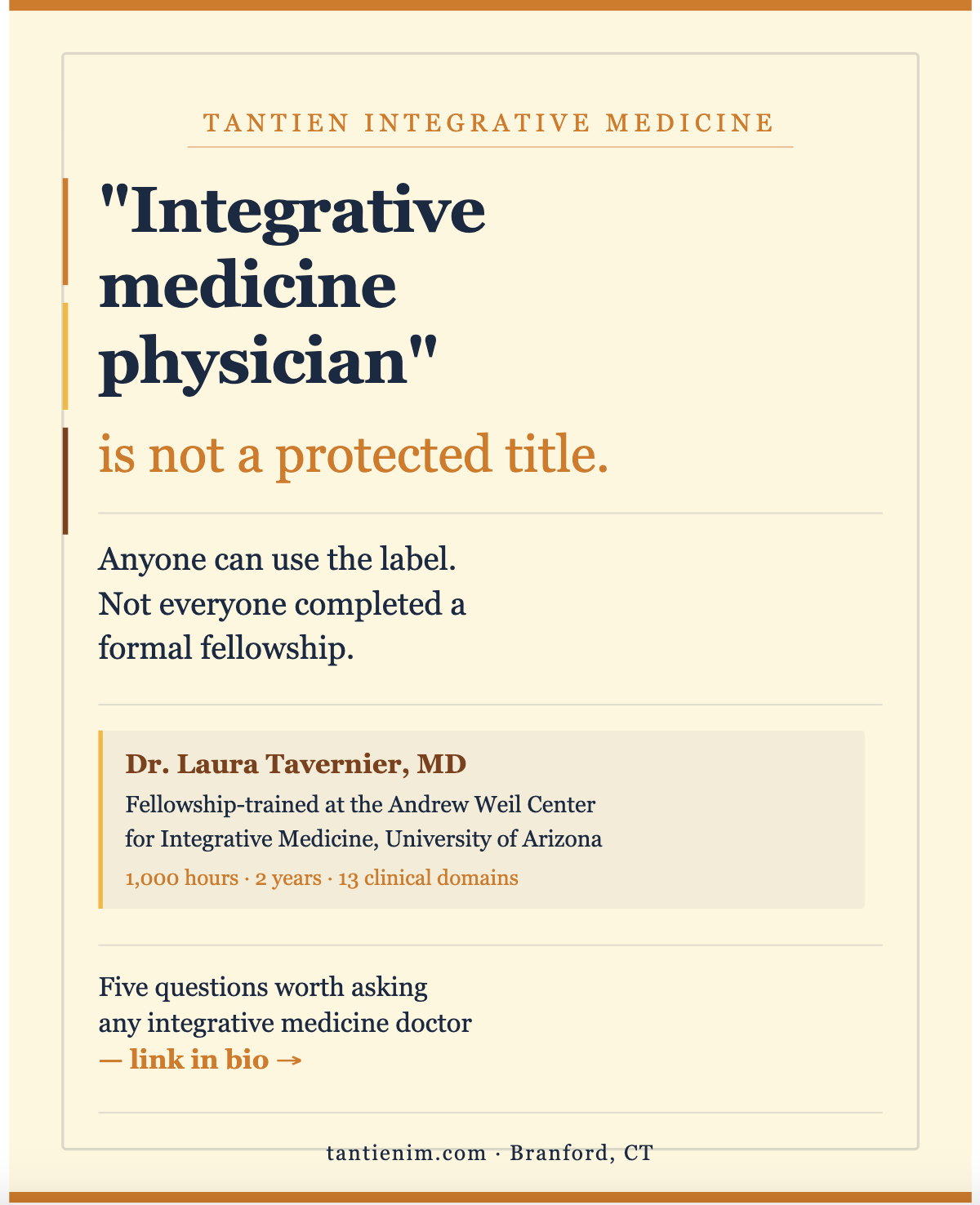 What Does “Fellowship-Trained Integrative Medicine Physician” Actually Mean — and Why It Should Matter to You