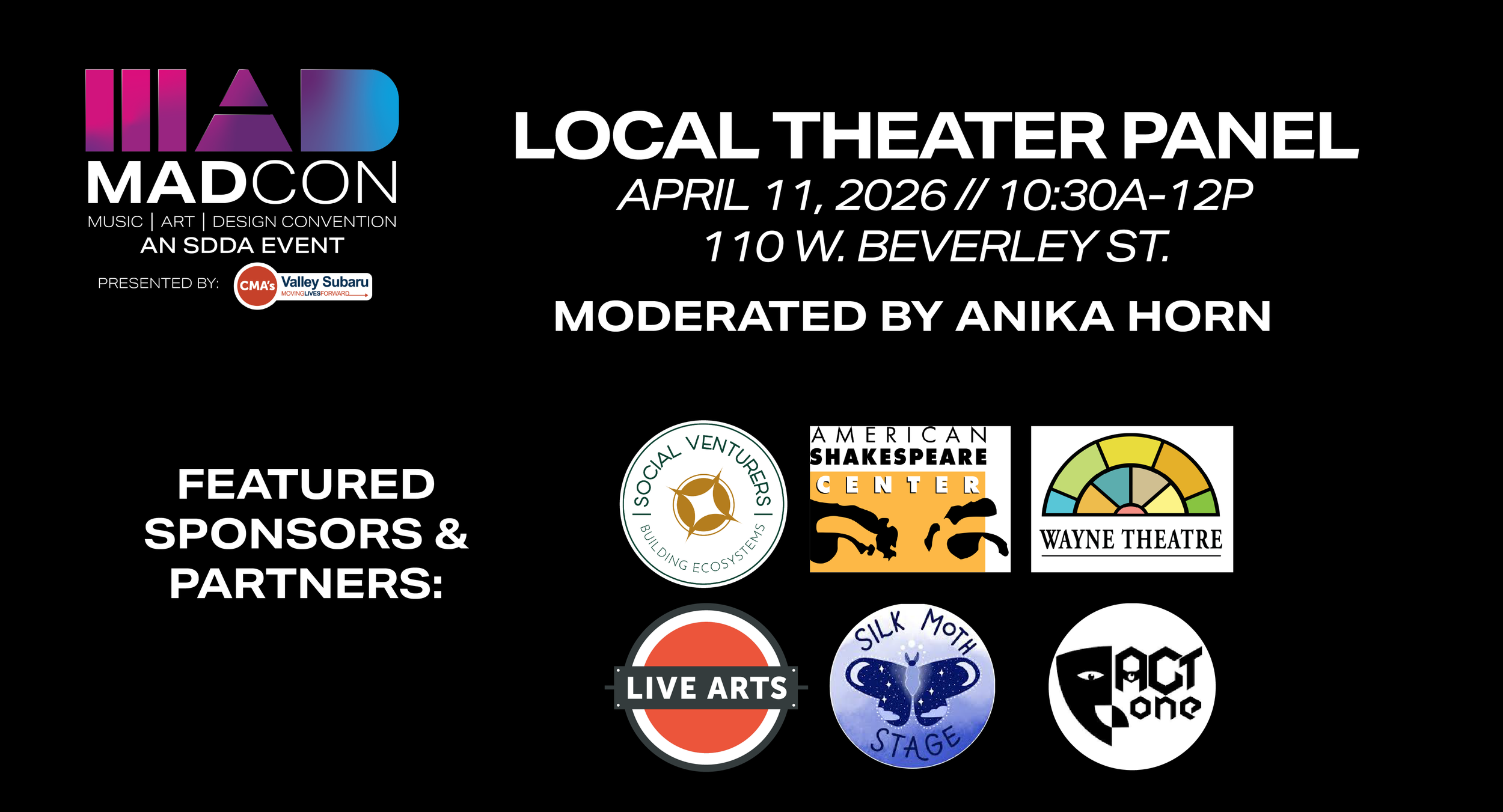 Session 1: Local Theater Panel // MODERATED BY ANIKA HORN