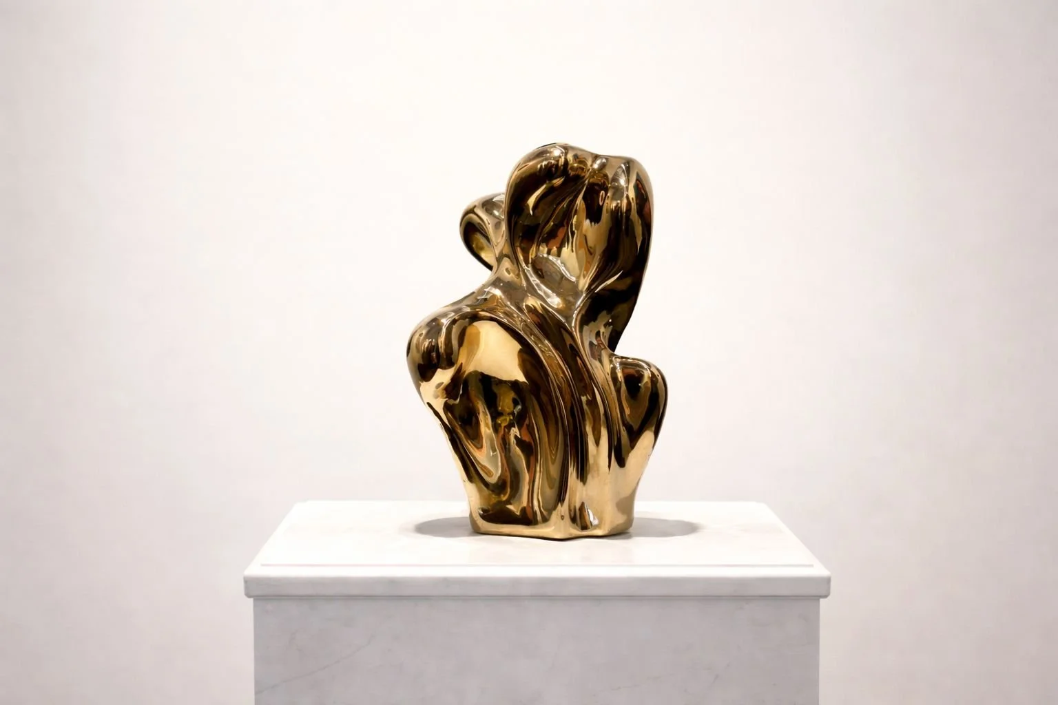 Dream of Elysium, 11 inch bronze sculpture by Yoko Kubrick, contemporary polished bronze study.